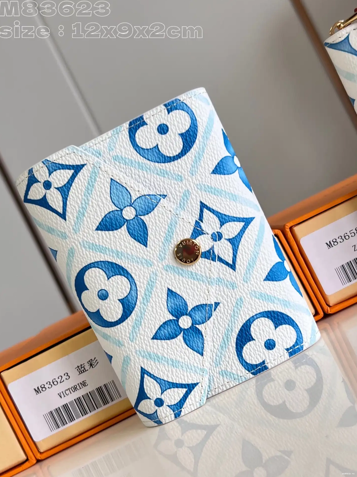 WIS WALLET-12*9.5*2.5 LOUIS cm VUITTON VICTORINE 0608